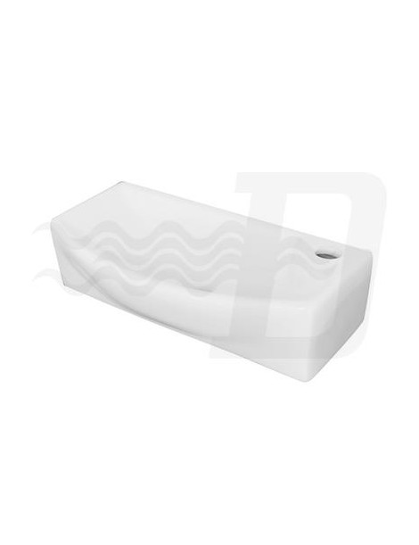 LAVABO  A PARETE MOD. LP702 RETTANGOLARE CM.45X23 LINPHA