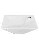LAVABO  A PARETE MOD. LP704 RETTANGOLARE  CM.36X26 LINPHA