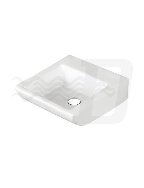 LAVABO A PARETE MOD. LP707 RETTANGOLARE CM.41X43 LINPHA