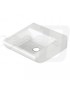 LAVABO A PARETE MOD. LP707 RETTANGOLARE CM.41X43 LINPHA