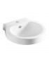 LAVABO A PARETE BIANCO MODELLO LP93 DX CM.51.5x49.5 LINPHA