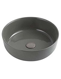 LAVABO D'APPOGGIO  SERIE SLIM MODELLO 01 DM385 GRIGIO CEMENTO LINPHA