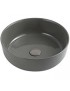 LAVABO D'APPOGGIO  SERIE SLIM MODELLO 01 DM385 GRIGIO CEMENTO LINPHA