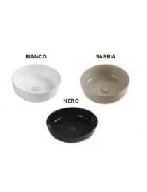 LAVABO D'APPOGGIO  SERIE SLIM MODELLO 01 DM385 NERO LINPHA