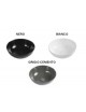 LAVABO D'APPOGGIO  SERIE SLIM MODELLO 02 DM330 H. 140 GRIGIO CEMENTO LINPHA
