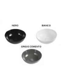 LAVABO D'APPOGGIO  SERIE SLIM MODELLO 02 DM385 H. 150 GRIGIO CEMENTO LINPHA
