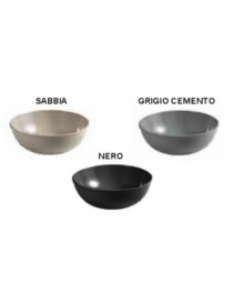 LAVABO D'APPOGGIO  SERIE SLIM MODELLO 04 DM400 H.145 NERO LINPHA