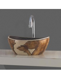 LAVABO D'APPOGGIO ARTISTICO MODELLO LZA04  CM. 41.5x34x17  LINPHA