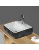 LAVABO D'APPOGGIO ARTISTICO MODELLO LZA05 CM. 47x38,5x14  LINPHA