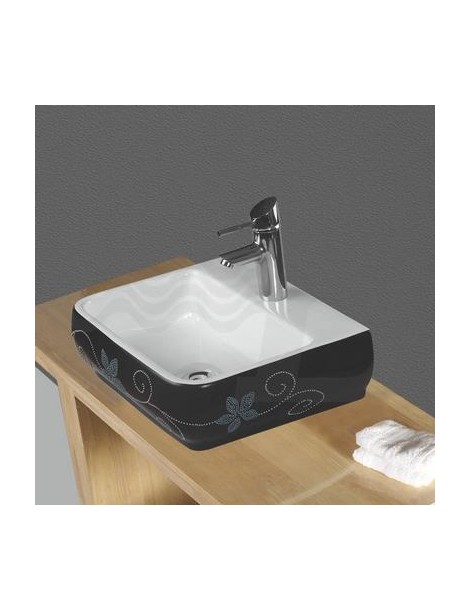 LAVABO D'APPOGGIO ARTISTICO MODELLO LZA05 CM. 47x38,5x14  LINPHA