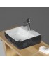 LAVABO D'APPOGGIO ARTISTICO MODELLO LZA05 CM. 47x38,5x14  LINPHA