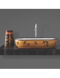 LAVABO D'APPOGGIO ARTISTICO MODELLO LZA08 CM.70x36x14 LINPHA