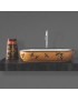LAVABO D'APPOGGIO ARTISTICO MODELLO LZA08 CM.70x36x14 LINPHA