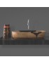 LAVABO D'APPOGGIO ARTISTICO MODELLO LZA09 CM.70x36x14 LINPHA
