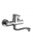 MISCELATORE MONOCOMANDO LAVELLO A MURO CROMO  LINEA GREEN PAFFONI