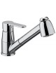 MISCELATORE MONOCOMANDO LAVELLO CON DOCCIA ESTRAIBILE CROMO  LINEA GREEN PAFFONI