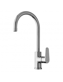 MISCELATORE MONOCOMANDO LAVELLO CANNA ALTA CROMO  LINEA GREEN PAFFONI