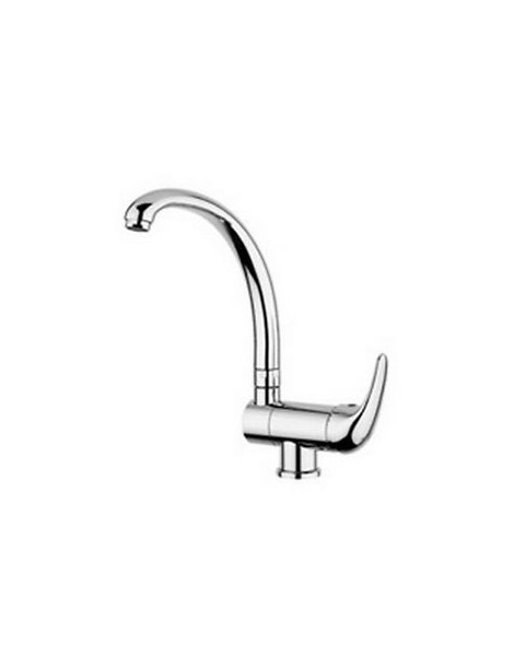 MISCELATORE MONOCOMANDO LAVELLO CANNA RECLINABILE CROMO LINEA NETTUNO DUE PAFFONI