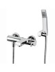 MISCELATORE MONOCOMANDO VASCA CON SUPPORTO A SNODO CROMO LINEA RINGO PAFFONI