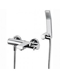 MISCELATORE MONOCOMANDO VASCA CON SUPPORTO A SNODO CROMO LINEA RINGO PAFFONI