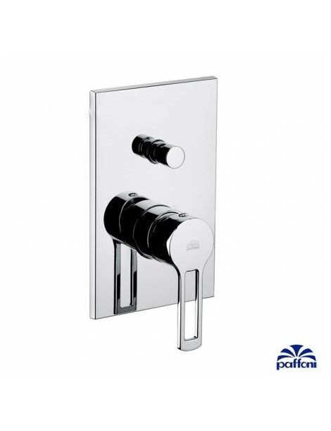 MISCELATORE MONOCOMANDO INCASSO DOCCIA CON DEVIATORE CROMO  LINEA RINGO PAFFONI