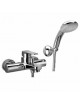 MISCELATORE MONOCOMANDO VASCA CON SUPPORTO A SNODO CROMO LINEA SLY PAFFONI