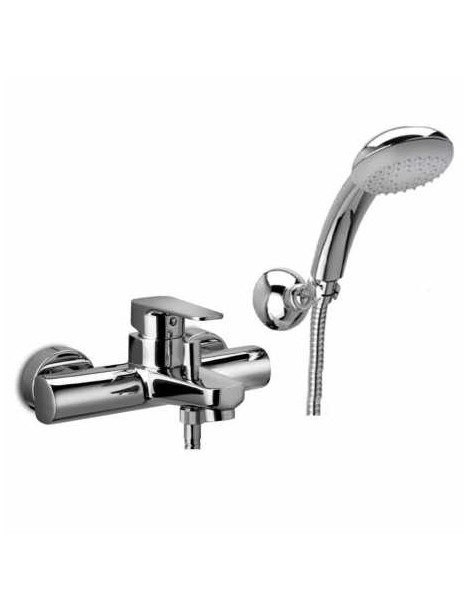 MISCELATORE MONOCOMANDO VASCA CON SUPPORTO A SNODO CROMO LINEA SLY PAFFONI