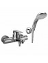 MISCELATORE MONOCOMANDO VASCA CON SUPPORTO A SNODO CROMO LINEA SLY PAFFONI