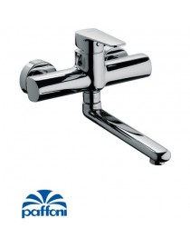 MISCELATORE MONOCOMANDO LAVELLO A MURO CROMO LINEA SLY PAFFONI