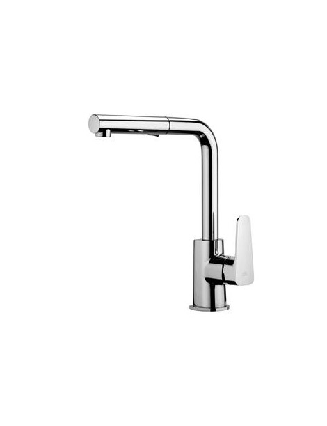 MISCELATORE MONOCOMANDO CON DOCCIA ESTRAIBILE CROMO LINEA SLY PAFFONI