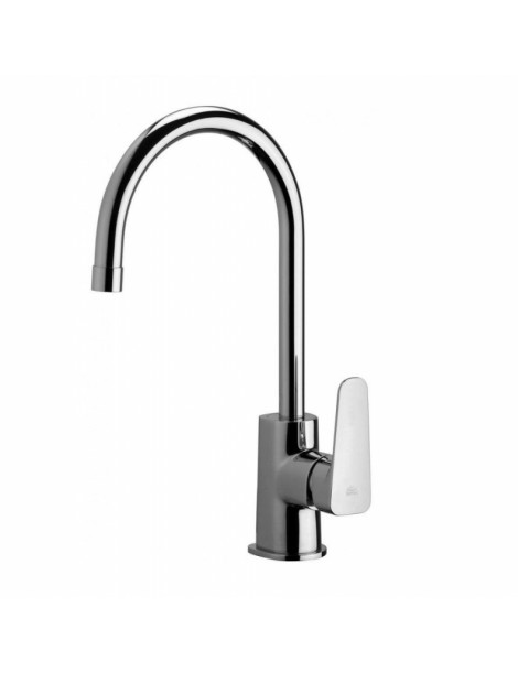 MISCELATORE MONOCOMANDO LAVELLO CANNA ALTA  CROMO LINEA SLY PAFFONI