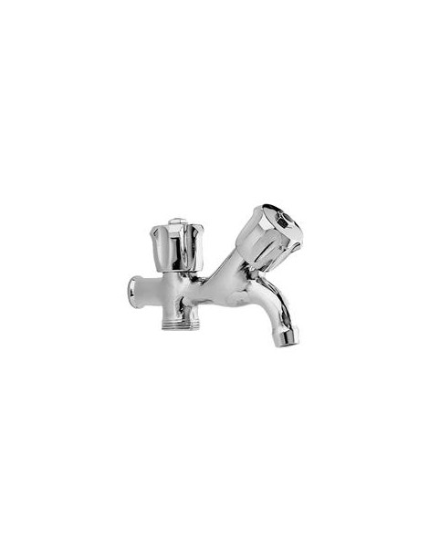 RUBINETTO LAVATRICE 1/2" A 2 VIE CROMO PAFFONI