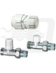 KIT VALVOLA+DETENTORE DIRITTO+TESTA TERMOSTATICA ATTACCO RAME 3/8 FAR