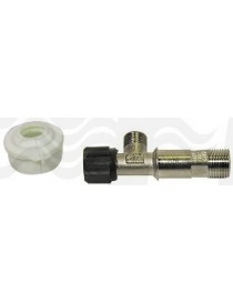 RUBINETTO OTTONE 1/2 CON SUPPORTO POLIETILENE