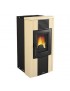 STUFA A PELLET MODELLO RITA ELITE COLORE PERGAMENA 11 KW  CANALIZZABILE DAL ZOTTO