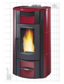 TERMOSTUFA A PELLET  MODELLO MARTA IDRO  2.0 KW 20 BORDEAUX DAL ZOTTO