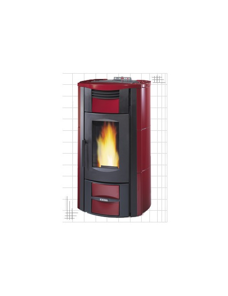 TERMOSTUFA A PELLET  MODELLO MARTA IDRO  2.0 KW 20 BORDEAUX DAL ZOTTO