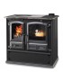 CUCINA A LEGNA MODELLO REGINA 631 STEEL 6,5KW ANTRACITE DAL ZOTTO