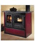 TERMOCUCINA A LEGNA IN MAIOLICA MODELLO REGINA 15.5 KW BORDEAUX DAL ZOTTO