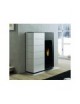 Stufa a Pellet GINGER 12 Salvaspazio 12kw ACCIAIO VERNICIATO BIANCO Palazzetti