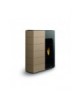 Stufa a Pellet GINGER 12 Salvaspazio 12kw ACCIAIO VERNICIATO CAFFELLATTE Palazzetti