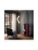 Stufa a Pellet MARIANNE 6  6kw METALLO VERNICIATO ROSSO Palazzetti