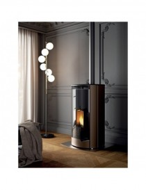 Stufa a Pellet MARIANNE 6  6kw METALLO VERNICIATO PERLA Palazzetti