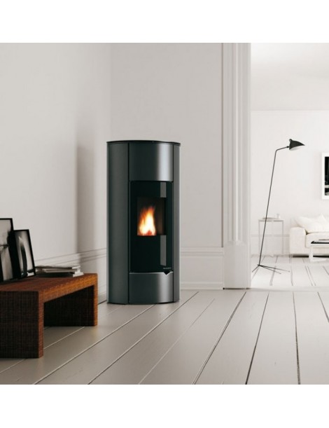 Stufa a Pellet MARIANNE 9  9kW METALLO VERNICIATO NERO Palazzetti