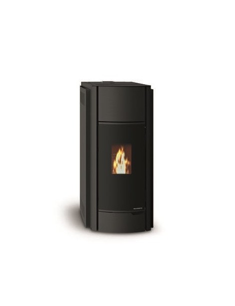 Stufa a Pellet JULIE 9 US USCITA FUMI COASSIALI SUPERIORE  9kW METALLO VERNICIATO NERO Palazzetti