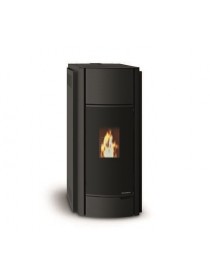 Stufa a Pellet JULIE 12 US  USCITA FUMI COASSIALI SUPERIORE  12kw METALLO VERNICIATO NERO Palazzetti