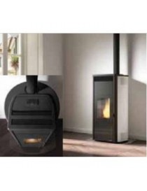 Stufa a Pellet ISABEL 9 US PRO 2 USCITA FUMI SUPERIORI 9kw ACCIAIO VERNICIATO BIANCO Palazzetti