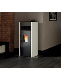 Stufa a Pellet BIANCA LUX 12   12kw ACCIAIO/METALLO BIANCO Palazzetti