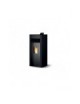 Stufa a Pellet BIANCA LUX 12   12kw ACCIAIO/METALLO NERO Palazzetti