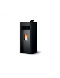 Stufa a Pellet BIANCA LUX 12   12kw ACCIAIO/METALLO NERO Palazzetti